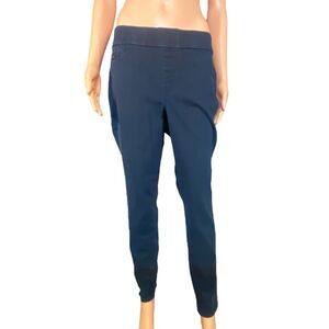 Nine West Black Heidi Pull-ON Skinny Pants Women Size 10 Slim Tapered Style